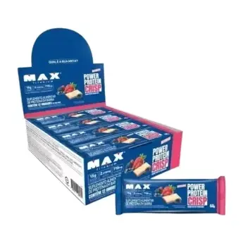 Power Protein Crisp Bar · Display 12 un 44g · Frutas Vermelhas