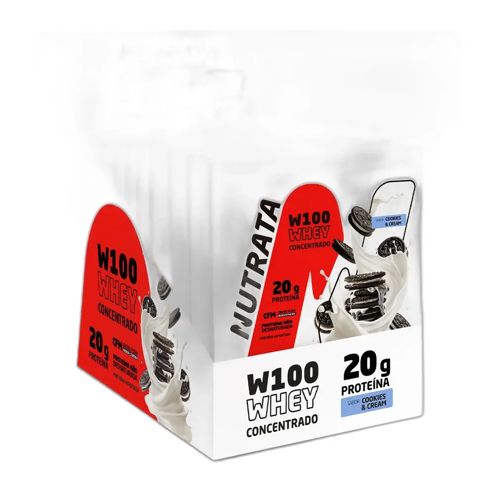 W100 Whey - Display 12 Sachês