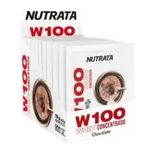W100 Whey - Display 12 Sachês · 30g · Duplo Chocolate