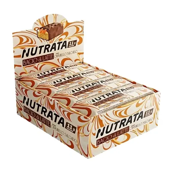 Barra Nutrata Bacio Di Latte · Display 12 un 45g · Caramelo Salgado