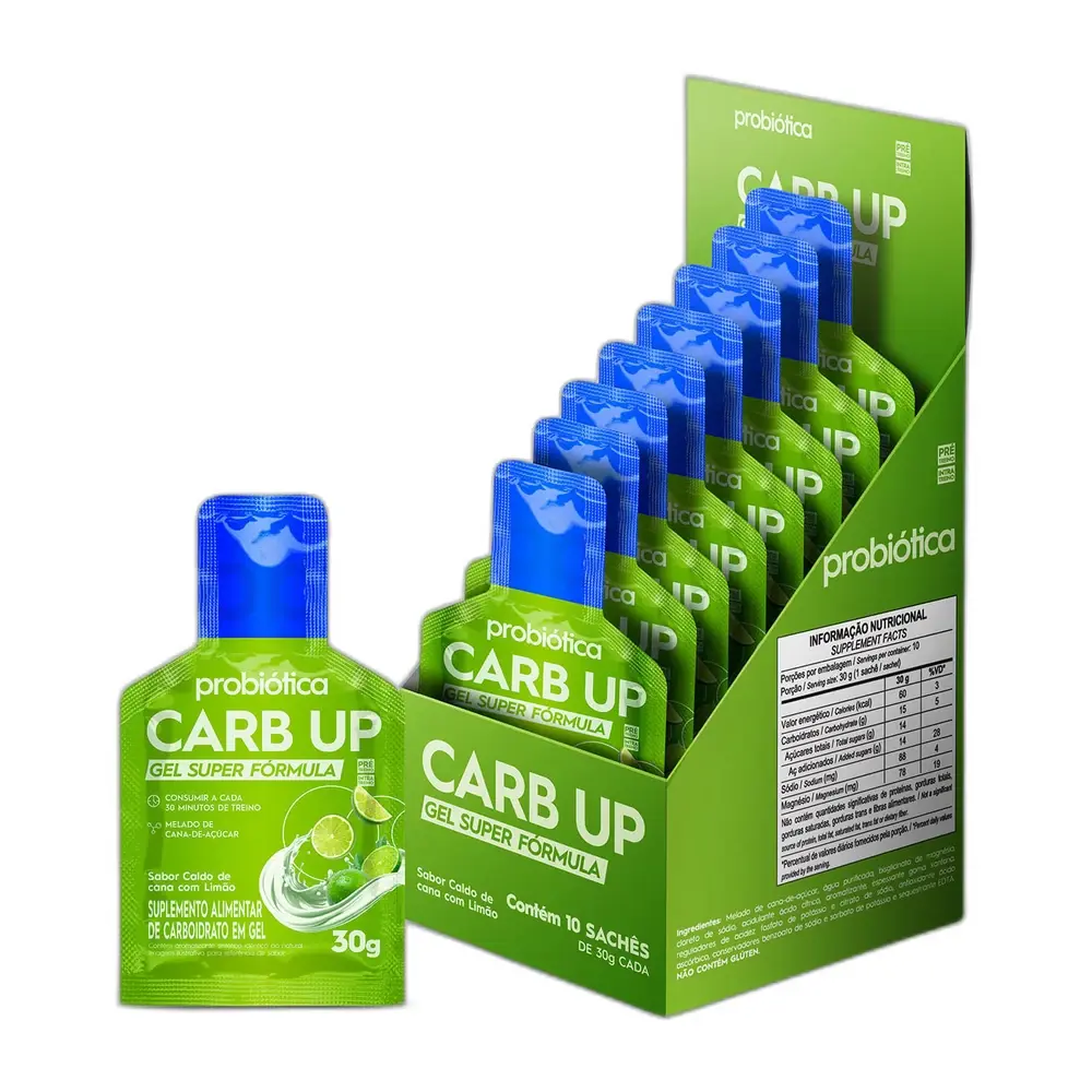 Carb Up Gel Super Formula - Display 10 Sachês