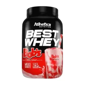 Best Whey · Pote 900g · Milkshake Morango Bobs