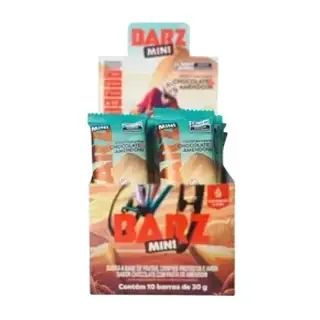 Barz Mini Barra Energetica Z2 · Display 10 un 30g · Chocolate com Amendoim