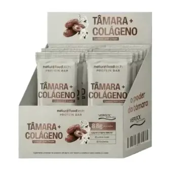 Barra Tamara + Colageno Verisol · Display 12 un 35g · Cookies and Cream
