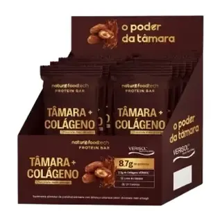 Barra Tamara + Colageno Verisol · Display 12 un 35g · Chocolate Meio Amargo