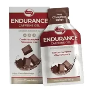 End Caffeine Gel · Display 12 sachês 30g · Chocolate Belga