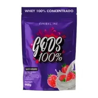 Gods Whey 100% · Refil 900g · Morango