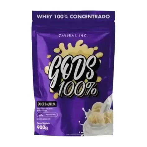 Gods Whey 100% · Refil 900g · Baunilha