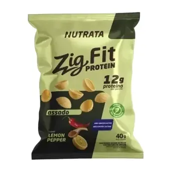 Salgadinho Proteico Zig Fit · 40g · Lemon Pepper