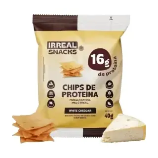 Chips de Proteina · 40g · White Cheddar