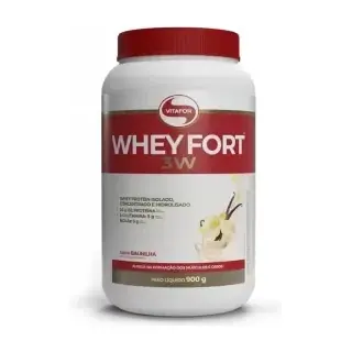 Whey Fort 3w · Pote 900g · Frutas Vermelhas