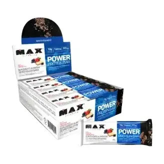 Power Protein Bar · Display 12 un 41g · Frutas Vermelhas