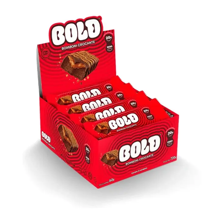 Bold Bar · Display 12 un 60g · Bombom Crocante