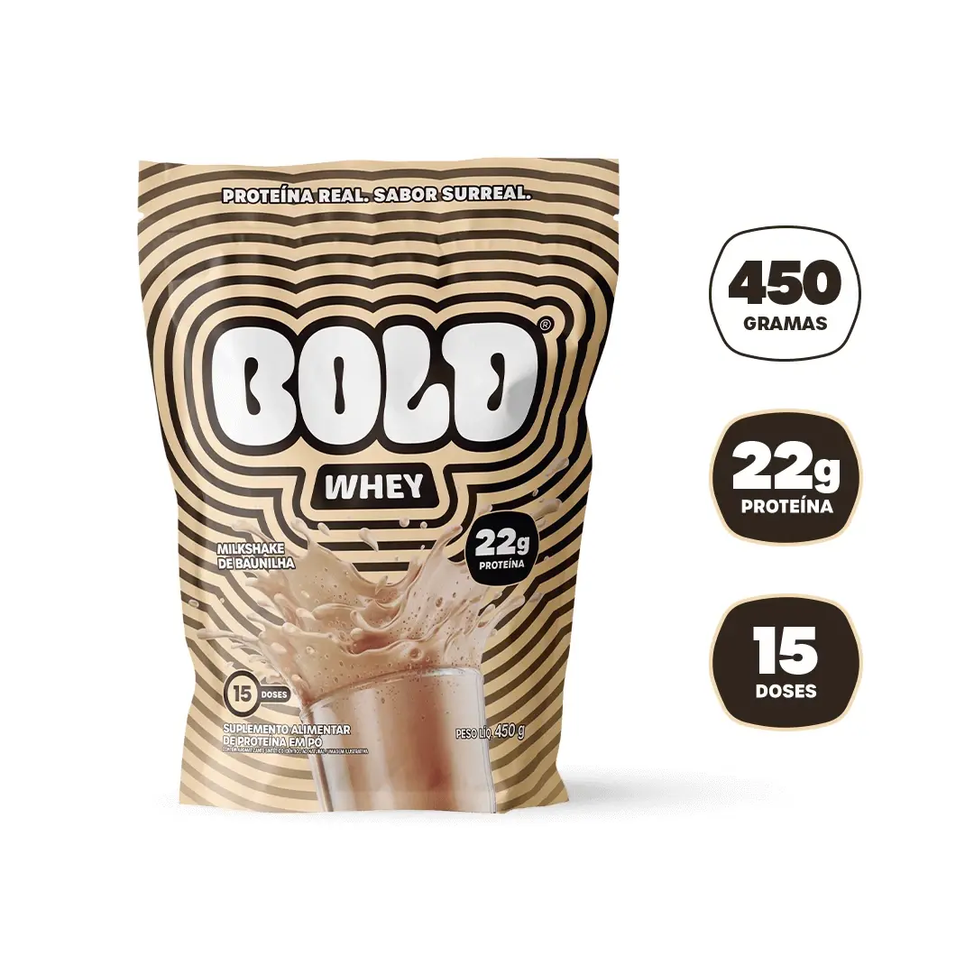 Bold Whey · Saco 450g · Milkshake de Baunilha