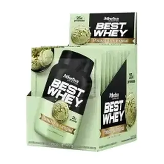 Best Whey · Display 15 sachês 37g · Pistache & Original
