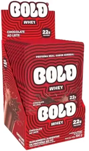 Bold Whey · Display 10un · 30g - Chocolate ao Leite