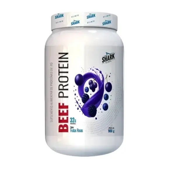 Whey Beef Protein · Pote 900g · Frutas Roxas