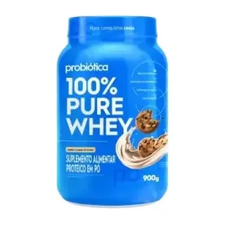 100% Pure Whey · Pote 900g · Cookies e Cream