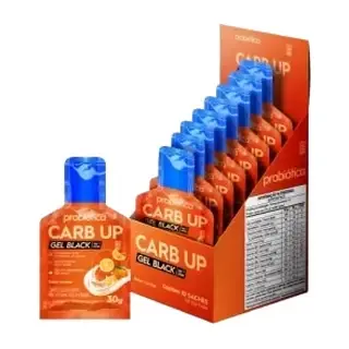 Carb Up Gel Black - Display 10 Sachês · 30g · Laranja