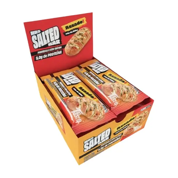 Taste Cookie Bar · Display 12 un 50g · Salted Pão de Alho
