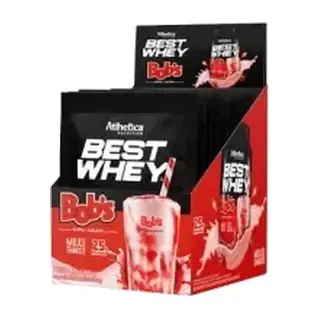 Best Whey · Display 15 un 40g · Milkshake Morango Bobs
