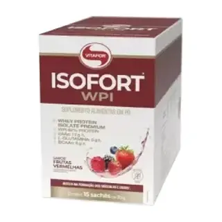 Isofort WPI · Display 15 un 30g · Frutas Vermelhas
