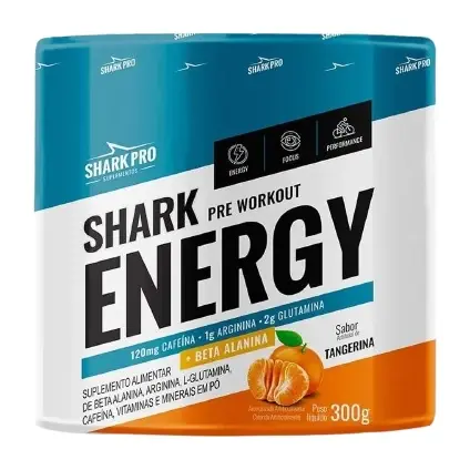 Shark Energy · Pote 300g · Tangerina