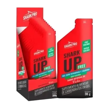 Shark Up Free Gel - Display 10 Sachês · 30g · Cola