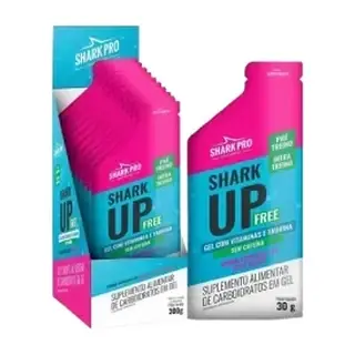 Shark Up Free Gel - Display 10 Sachês · 30g · Tutti Frutti