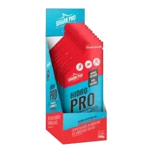 Shark Up Hidro Pro Gel · Display 10 Sachês · 20g - Morango Silvestre