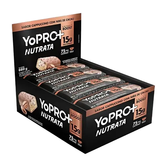 Yopro Bar · Display 12 un 55g · Cappuccino