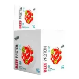 Whey Beef Protein · Display 10 Sachês · 35g - Morango com Kiwi