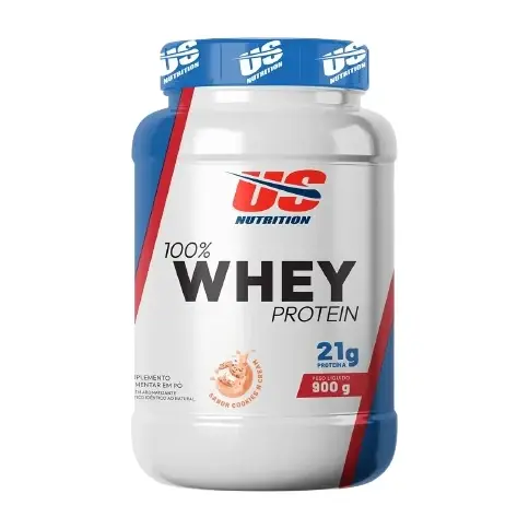 100% Whey · Pote 900g · Cookies