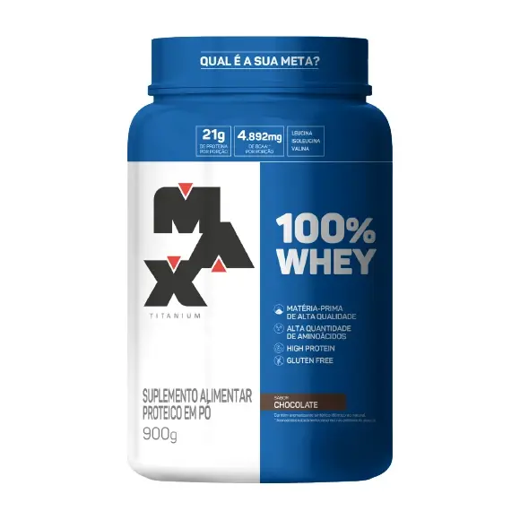 100% Whey · Pote 900g · Chocolate