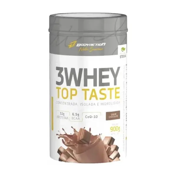 3 Whey Top Taste · Pote 900g · Chocolate