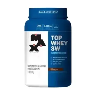 Top Whey 3w + Performance · Pote 900g · Chocolate