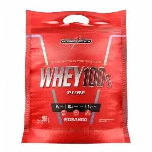 Whey 100% Pure · Refil 900g · Morango