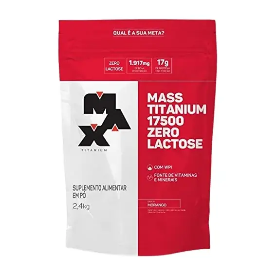 Mass Titanium 17500 Zero Lactose - Saco · 2.4kg · Chocolate