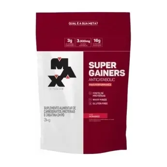 Super Gainers · Saco 3kg · Morango