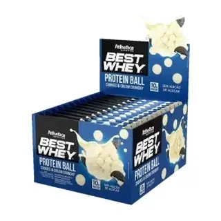 Best Whey Protein Ball · Display 12 un 50g · Cookies & Cream Crunchy